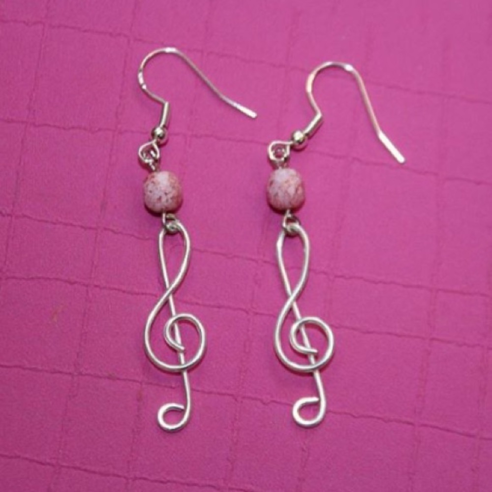 Silver earrings